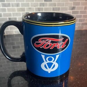 Ford V8 Open Road Blue/Black Mug